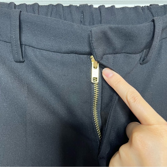 ZADIG & VOLTAIRE Black POMELO BAND PANTS Logo  Stripe Track Pant Trouser Slacks - Picture 9 of 14